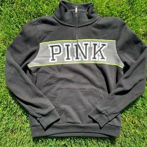victoria secret pink quarter zip!